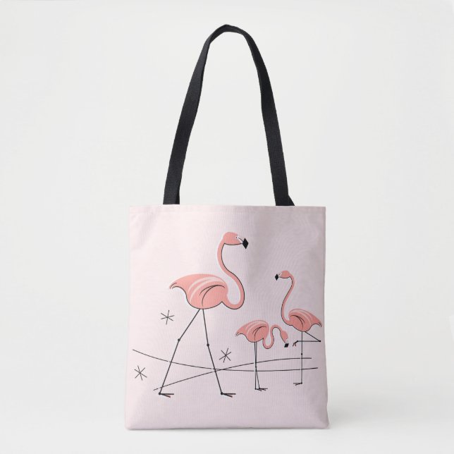 Flamingos Pink Trio 2 überall in der Tasche (Vorderseite)