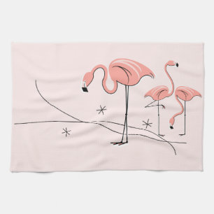Flamingos Pink Trio 3 Küchenhandtuch Handtuch