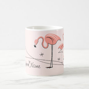 Flamingos Pink Trio 3 "Name" Tasse