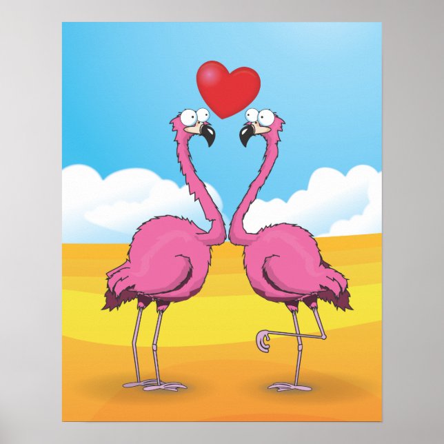 Flamingos Poster (Vorne)