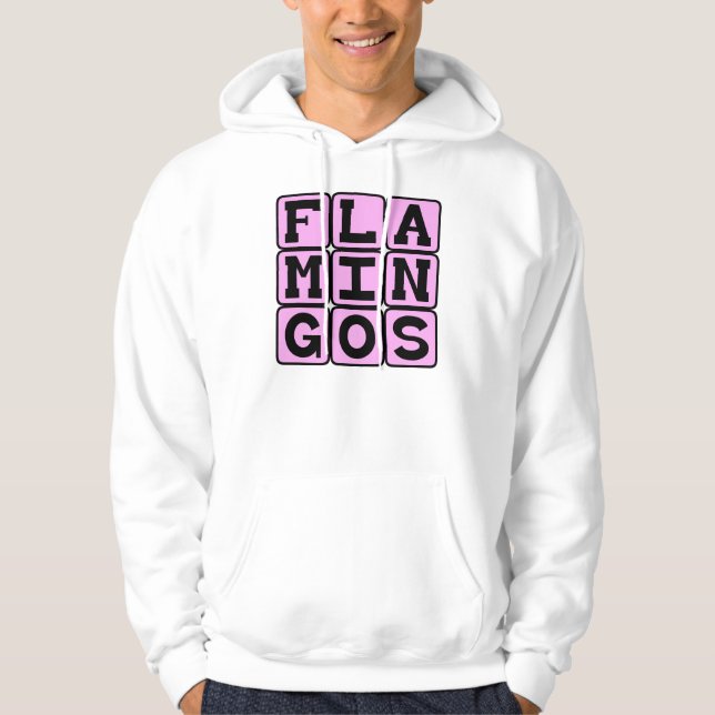 Flamingos, rosa Bird Hoodie (Vorderseite)