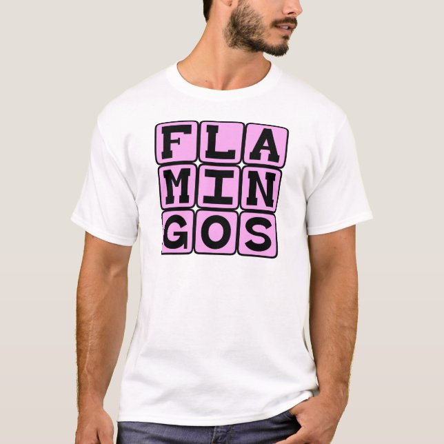 Flamingos, rosa Bird T-Shirt (Vorderseite)