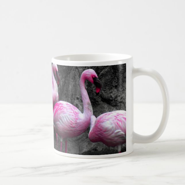 ~Flamingos~ ROSA FLAMINGOS, FERTIGEN ES BESONDERS Tasse (Rechts)
