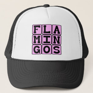 Flamingos, Rosa Vogel Truckerkappe