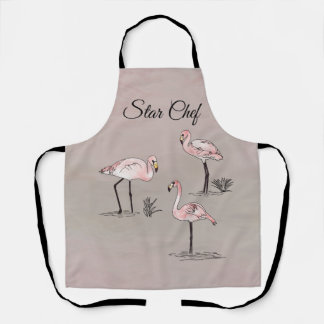 Flamingos Schürze