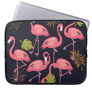 Flamingos Set, Tropenvogel Vintag. Laptopschutzhülle
