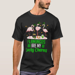 Flamingos sind mein Lucki Charm Kleeblatt Happi St T-Shirt