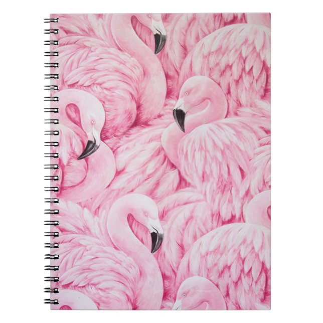 FLAMINGOS SIND ÜBERALL NOTIZBLOCK (Vorderseite)