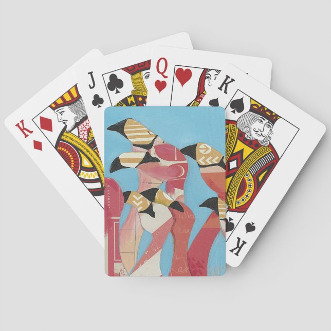 Flamingos Spielkarten (Rückseite)