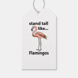 Flamingos Stand groß wie Flamingos Flamingos Flami Geschenkanhänger