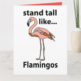 Flamingos Stand groß wie Flamingos Flamingos Flami Karte