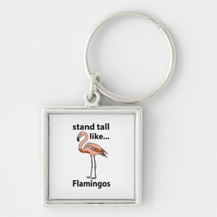 Flamingos stehen groß wie Flamingos Flamingo Schlüsselanhänger