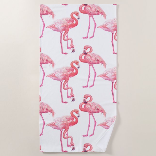 Flamingos Strandtuch (Vorderseite)
