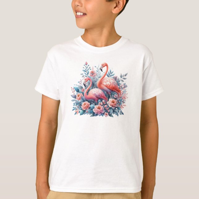 Flamingos Sublimation T-Shirt (Vorderseite)