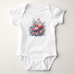 Flamingos Sublimierung-00000 Baby Strampler