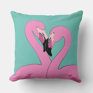 Flamingos Throw Pillow Kissen