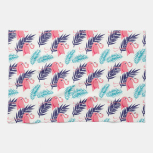 Flamingos Tropisches Muster Geschirrtuch
