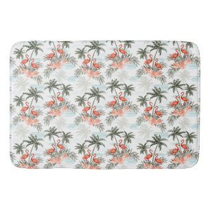 Flamingos und Palmen Bäume Bath Mat Badematte