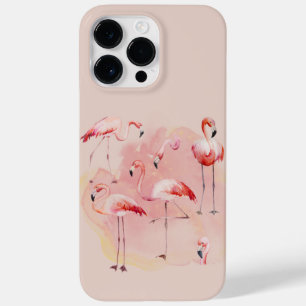 Flamingos und rosa Hintergrund Case-Mate iPhone 14 Pro Max Hülle