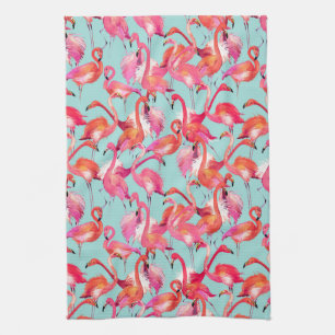 Flamingos (Wasserfarbe) Handtuch