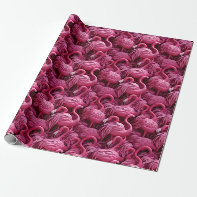 Flamingos Wrapping Paper Geschenkpapier (Ungerollt)