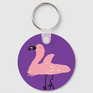 Flamingoschlüsselkette Schlüsselanhänger