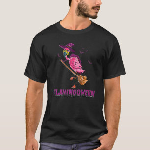 Flamingoween Flamingo Hexe Halloween Costume Day T-Shirt