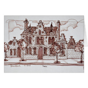 Flämische Architektur  Bailleul, Frankreich