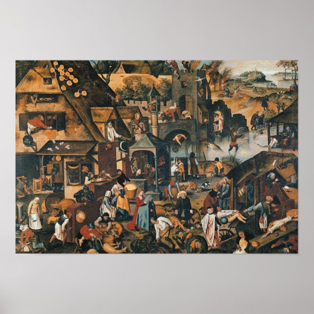 Flämische Sprichwörter Poster (Vorne)