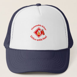 Flammable Driver Trucker Gift | Funny ADR Hazmat Truckerkappe