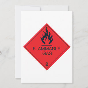Flammable Gas Invitations Einladung