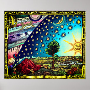 Flammarion Dome Tint Poster - Flacherdome