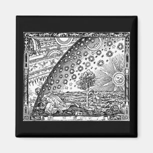 Flammarion Dome Woodcut Gravur Magnet