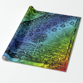 Flammarion Heaven and Earth Gravur Artwork Geschenkpapier