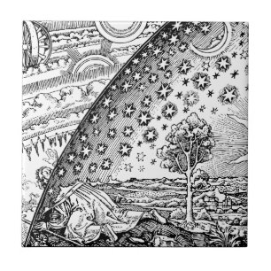 Flammarions Wanderer Fliese