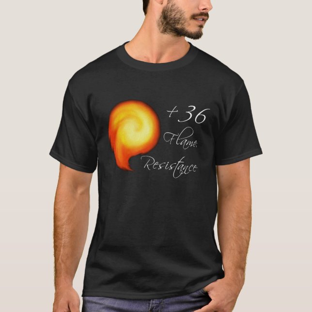 Flamme - besonders angefertigt T-Shirt (Vorderseite)
