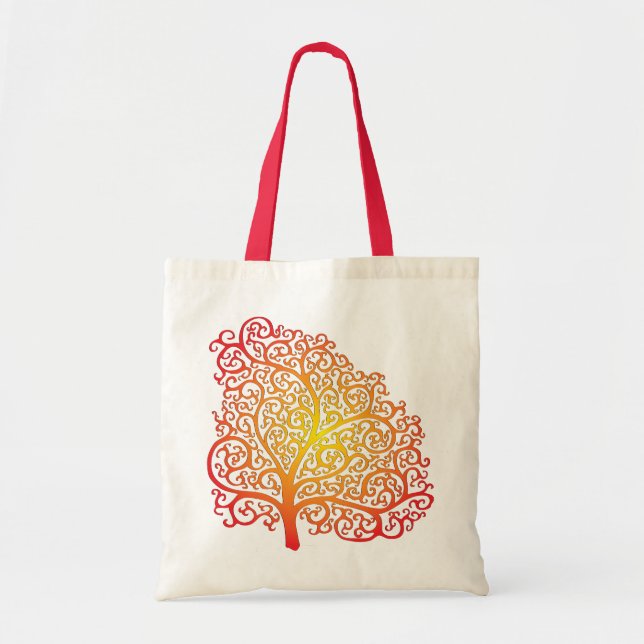 Flamme CurliQ Baum Tasche (Vorne)