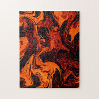 Flamme, Feuer, Abstrakt Puzzle