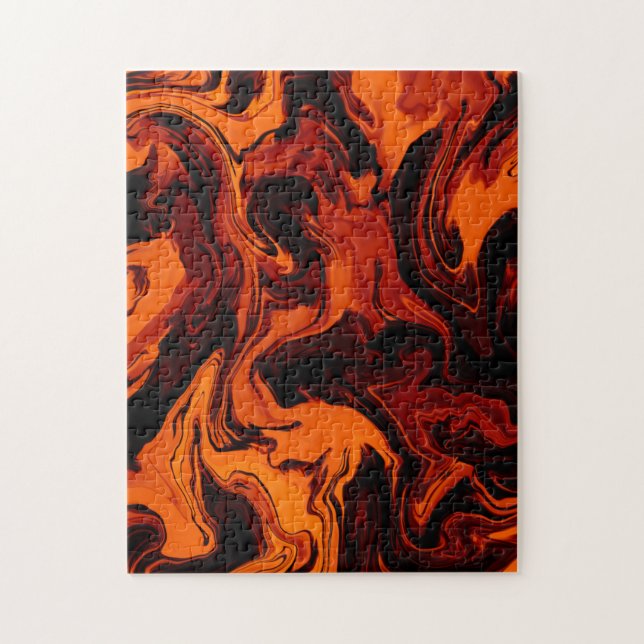 Flamme, Feuer, Abstrakt Puzzle (Vertikal)