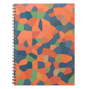 Flamme, Mitternacht, grünes SpiralNotebook Notizblock