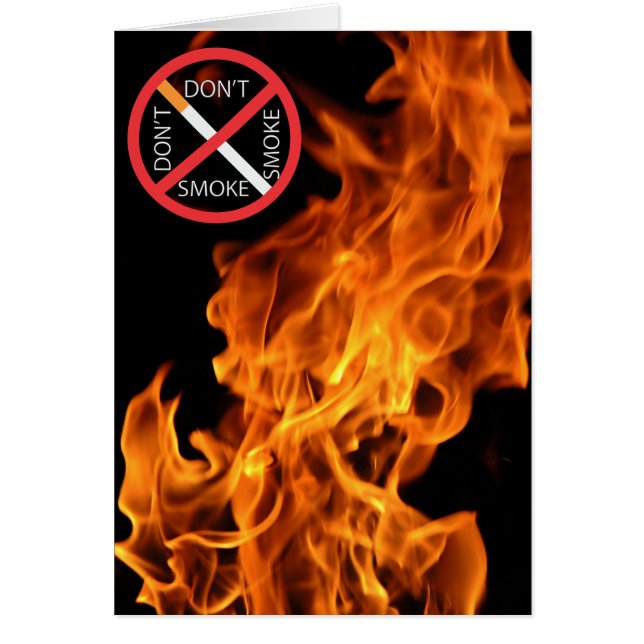 Flamme, Rauche kein rotes Zeichen (Vorne)
