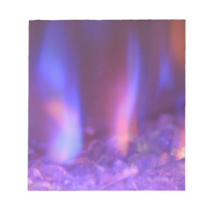 Flammen brennen notizblock