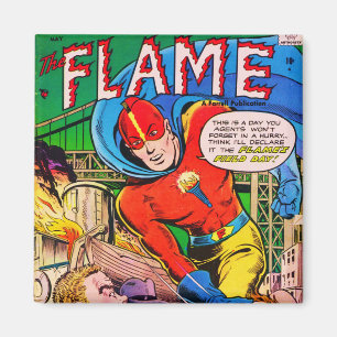 Flammen-Comicen Magnet