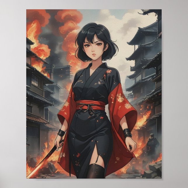 Flammen der Entschlossenheit 3 Poster (Vorne)