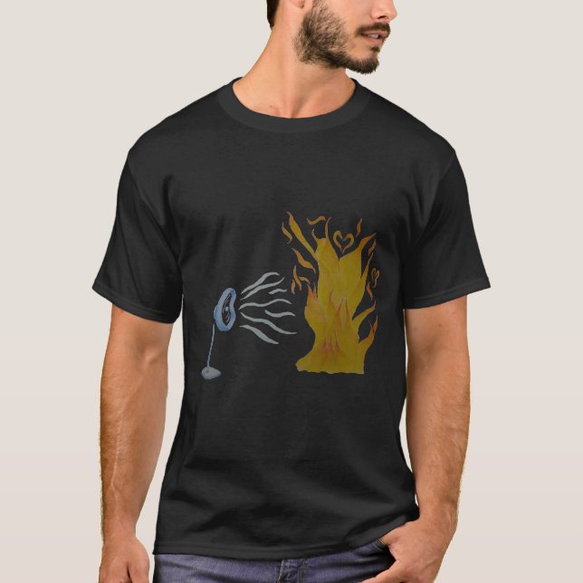 Flammen der Liebe anheizen T-Shirt (Vorderseite)