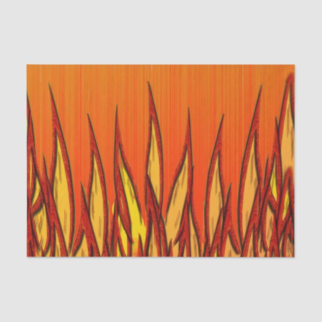 Flammen des Feuers Seidenpapier (Vorderseite)
