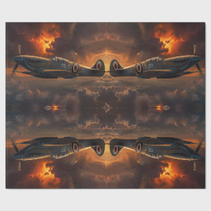 Flammen des Himmels: Aufstieg eines Spitfire Geschenkpapier