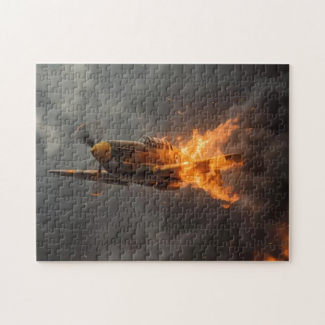 Flammen des Himmels: Aufstieg eines Spitfire Puzzle (Horizontal)