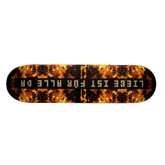 Flammen Explosion Skateboard