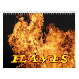 Flammen-Feuer-Wandkalender Kalender